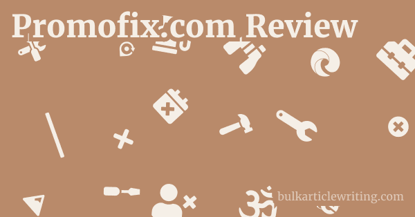 Promofix.com Review 1 by