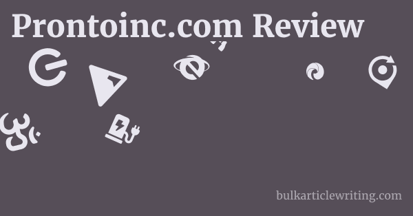 Prontoinc.com Review 1 by