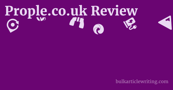 Prople.co.uk Review 1 by