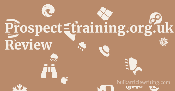 Prospect-training.org.uk Review 1 by Partners