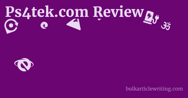 Ps4tek.com Review 1 by Partners