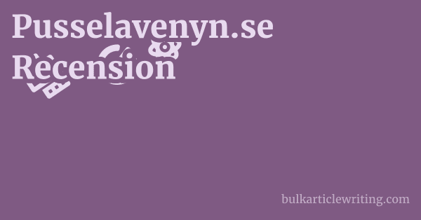 Pusselavenyn.se Recension 1 by