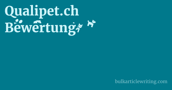 Qualipet.ch Bewertung 1 by Partners