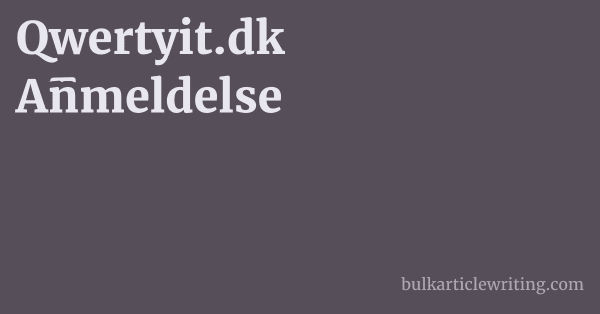 Qwertyit.dk Anmeldelse 1 by
