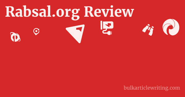 Rabsal.org Review 1 by