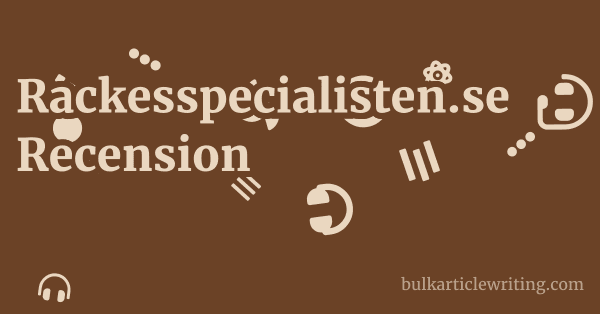 Rackesspecialisten.se Recension 1 by