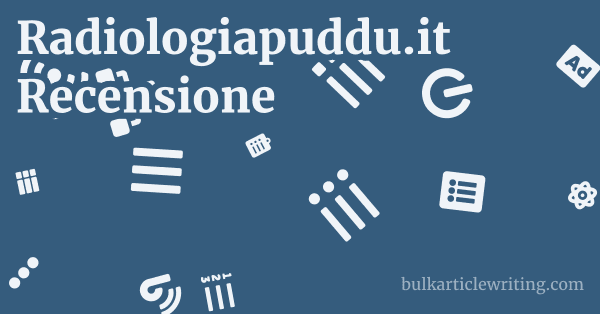 Radiologiapuddu.it Recensione 1 by