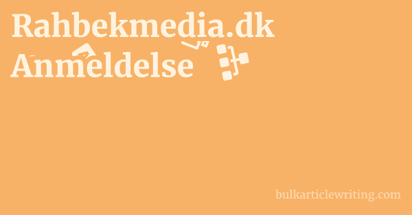 Rahbekmedia.dk Anmeldelse 1 by