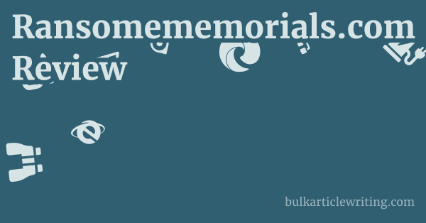 Ransomememorials.com Review 1 by