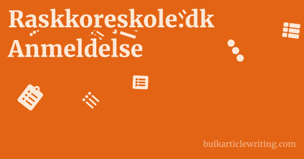 Raskkoreskole.dk Anmeldelse 1 by Partners