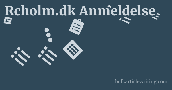 Rcholm.dk Anmeldelse 1 by
