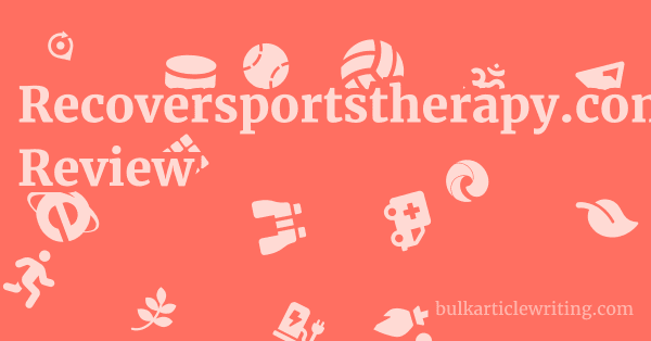 Recoversportstherapy.com Review 1 by