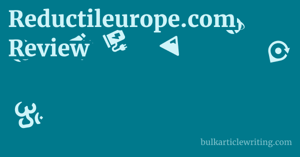Reductileurope.com Review 1 by