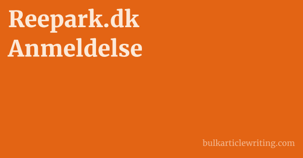 Reepark.dk Anmeldelse 1 by