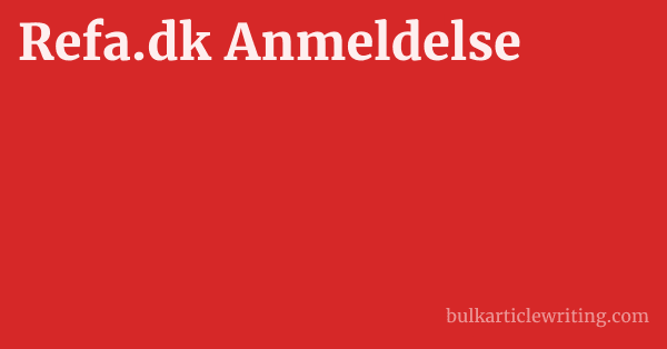 Refa.dk Anmeldelse 1 by