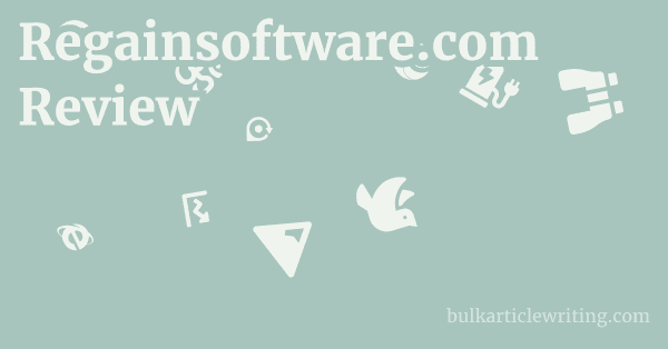 Regainsoftware.com Review 1 by