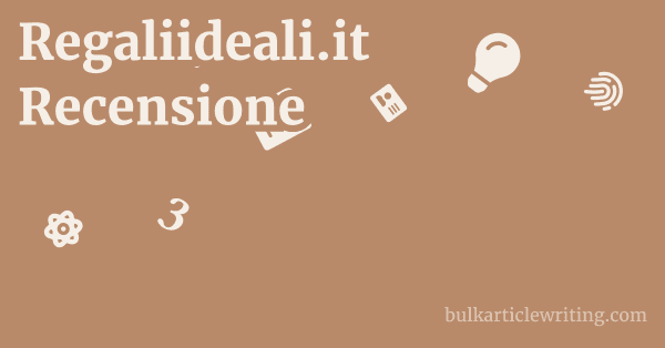 Regaliideali.it Recensione 1 by