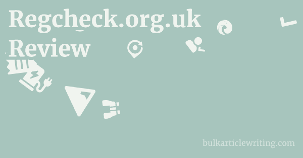 Regcheck.org.uk Review 1 by