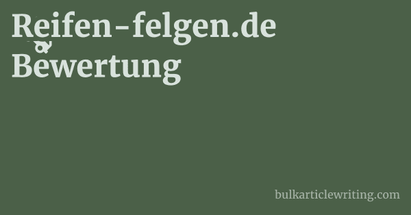 Reifen-felgen.de Bewertung 1 by