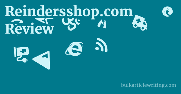 Reindersshop.com Review 1 by