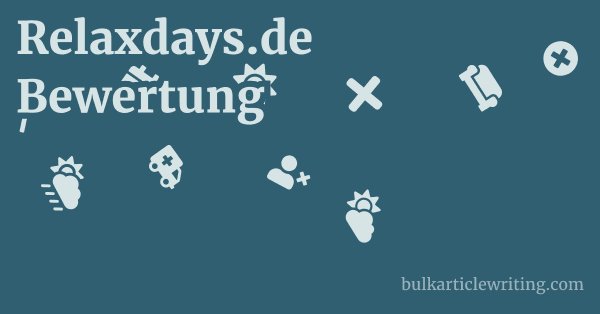 Relaxdays.de Bewertung 1 by
