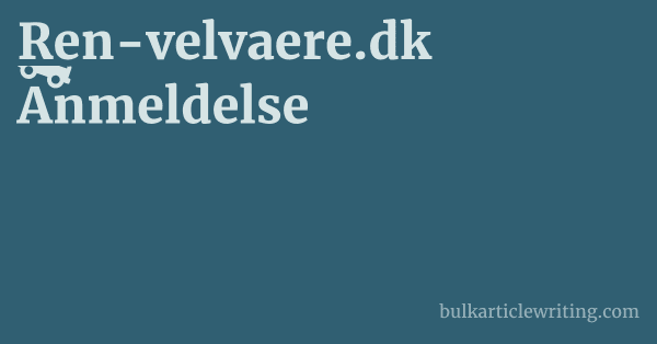 Ren-velvaere.dk Anmeldelse 1 by