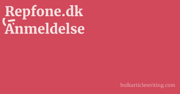 Repfone.dk Anmeldelse 1 by