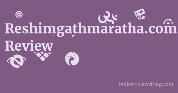 Reshimgathmaratha.com Review 1 by