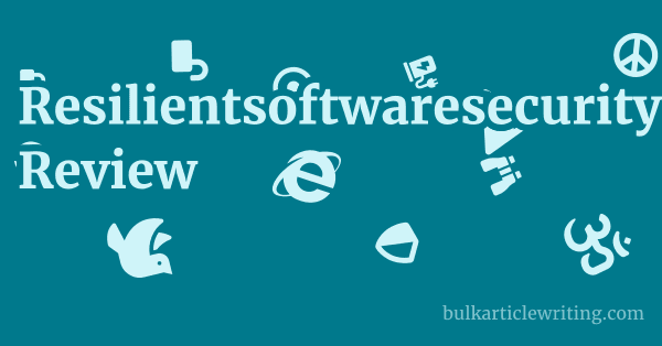 Resilientsoftwaresecurity.com Review 1 by
