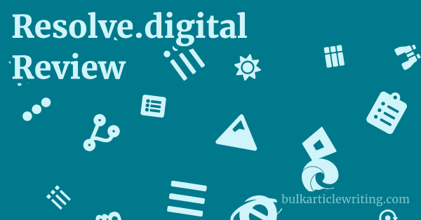 Resolve.digital Review 1 by
