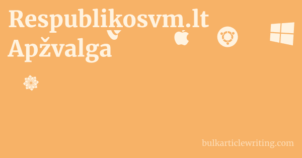 Respublikosvm.lt Apžvalga 1 by