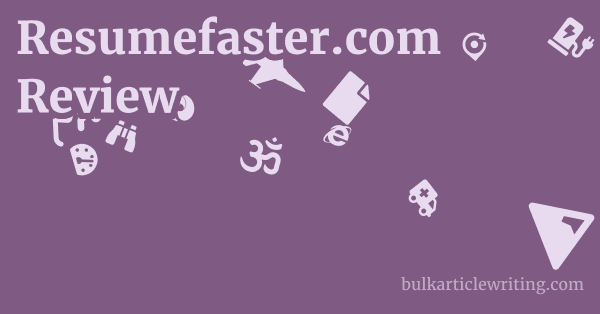 Resumefaster.com Review 1 by