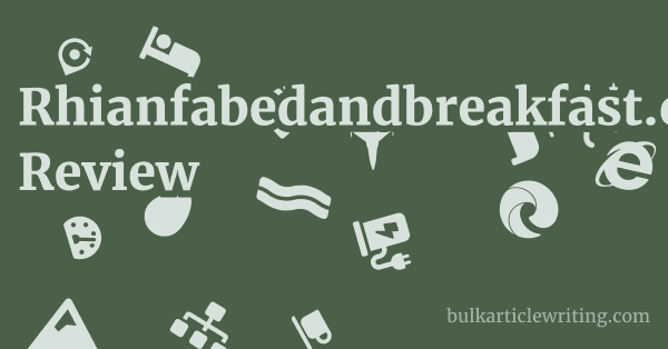 Rhianfabedandbreakfast.co.uk Review 1 by