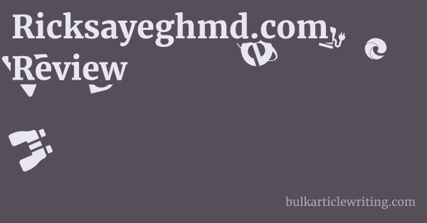 Ricksayeghmd.com Review 1 by