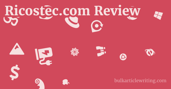 Ricostec.com Review 1 by