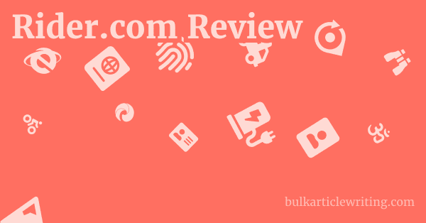 Rider.com Review 1 by