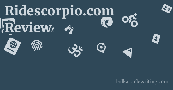 Ridescorpio.com Review 1 by Partners