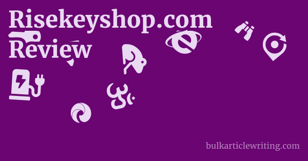 Risekeyshop.com Review 1 by