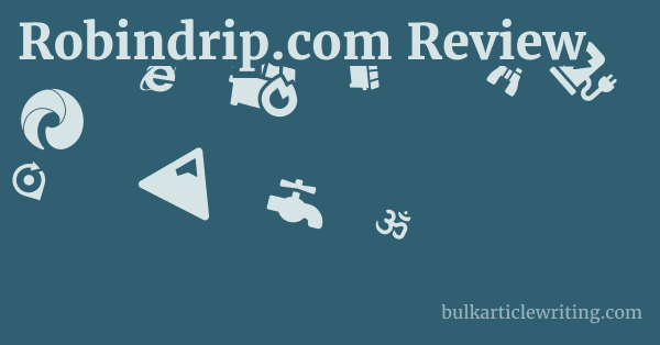 Robindrip.com Review 1 by