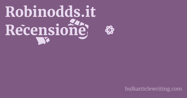 Robinodds.it Recensione 1 by