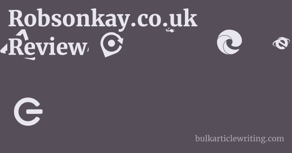 Robsonkay.co.uk Review 1 by