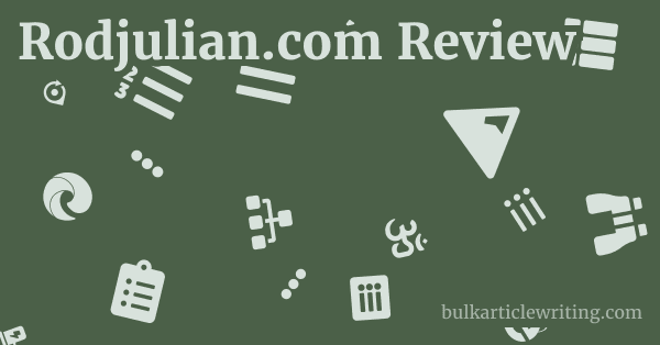 Rodjulian.com Review 1 by