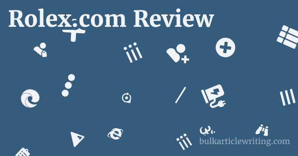 Rolex.com Review 1 by