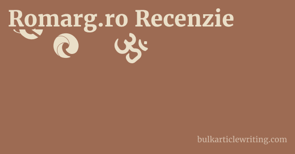 Romarg.ro Recenzie