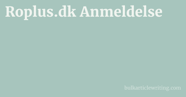 Roplus.dk Anmeldelse 1 by Partners