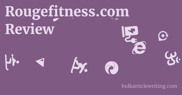 Rougefitness.com Review 1 by