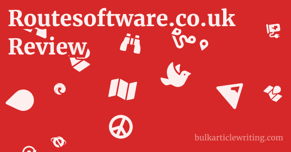 Routesoftware.co.uk Review 1 by