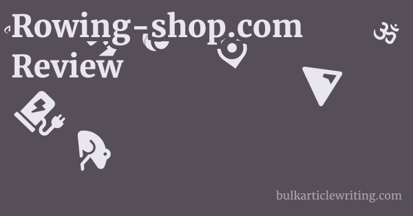Rowing-shop.com Review 1 by