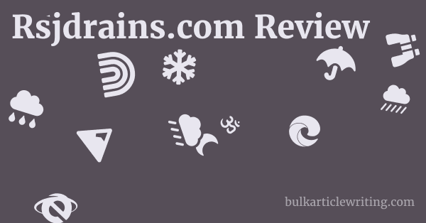 Rsjdrains.com Review 1 by
