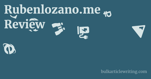 Rubenlozano.me Review 1 by